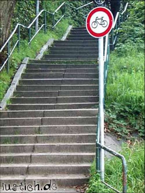 Radfahren verboten Radfahren verboten