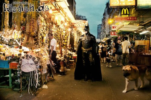 Batman beim Einkaufen