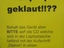 Geklaut