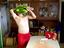 Der Vodka-Melonen-Fisch-Mann